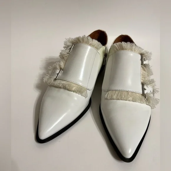 Acne Masca Double Monkstrap Fringe Oxfords Flats & Loafers